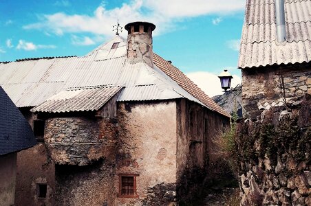 Ghost town sky old house