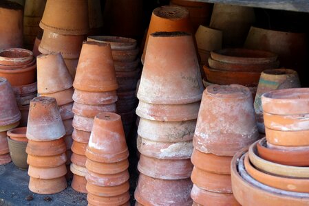 Flower pots pots pottery photo