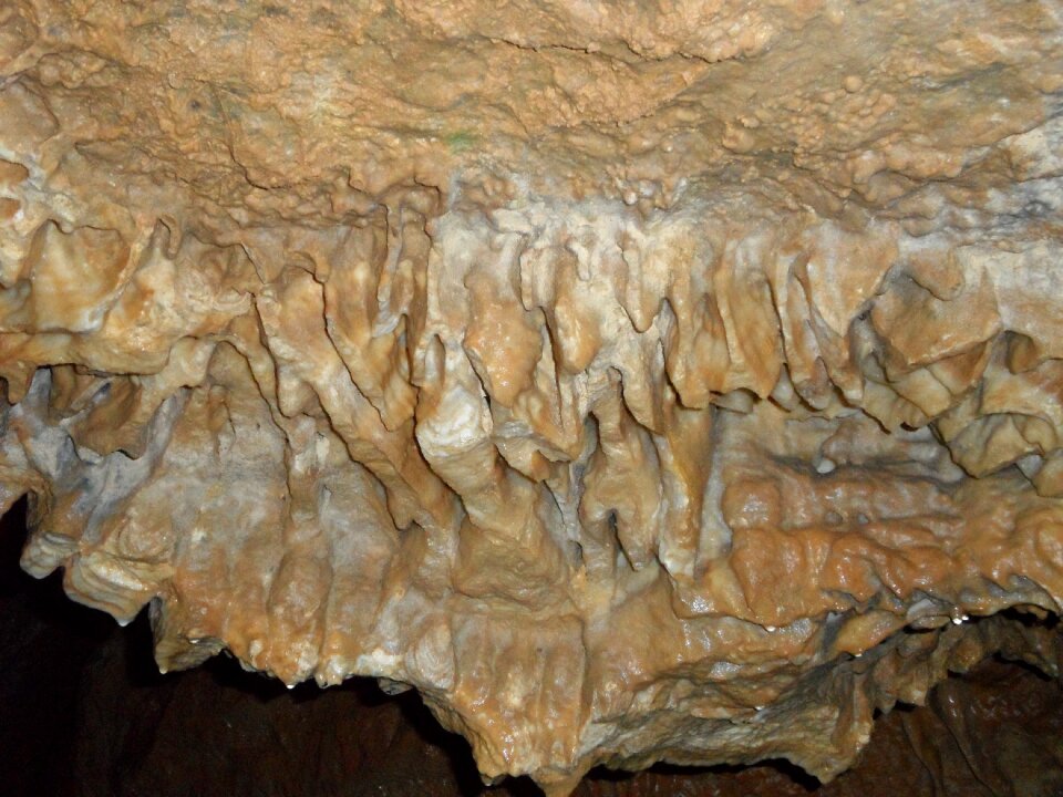 Vertical cave of laichingen rock structure