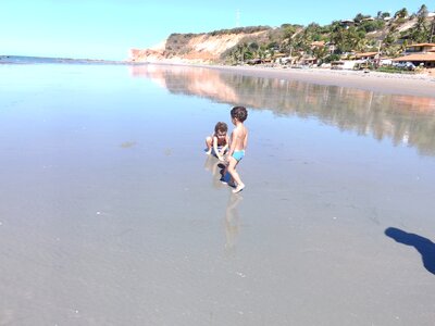 Round children beach