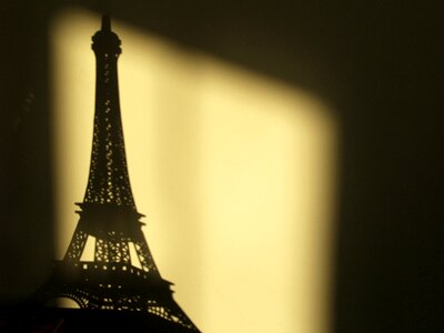 Eiffel tower paris shadow of the eiffel