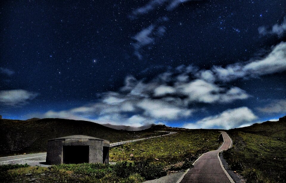 The night sky cloud blue photo