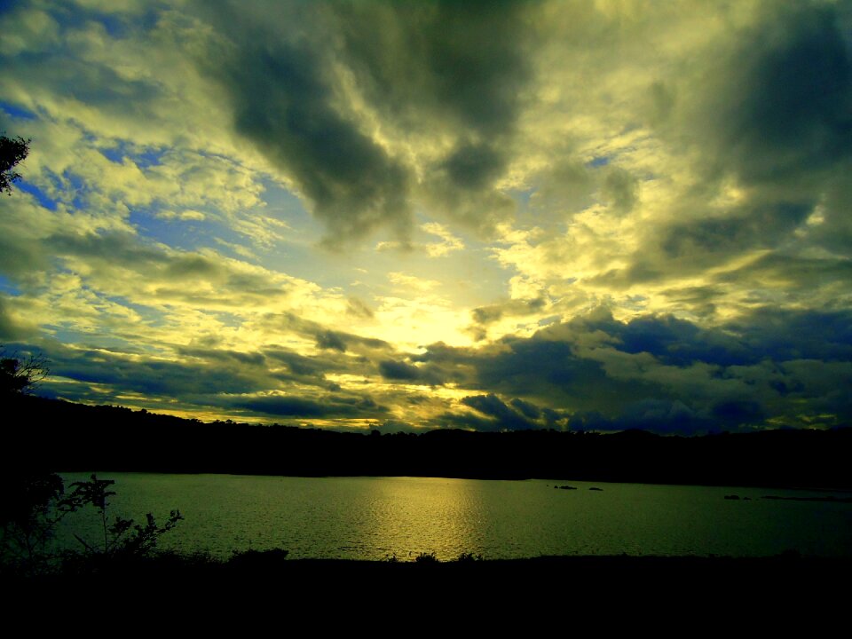 Summer setting landscape