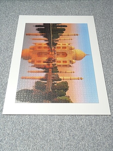 Taj mahal completed pieces of the puzzle photo