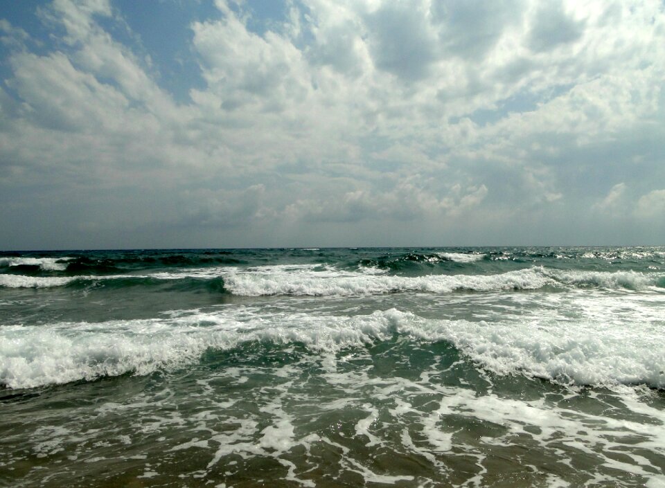 Water sky clouds