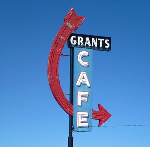 Grants nm sign retro photo