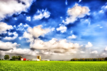 House barn landscape photo