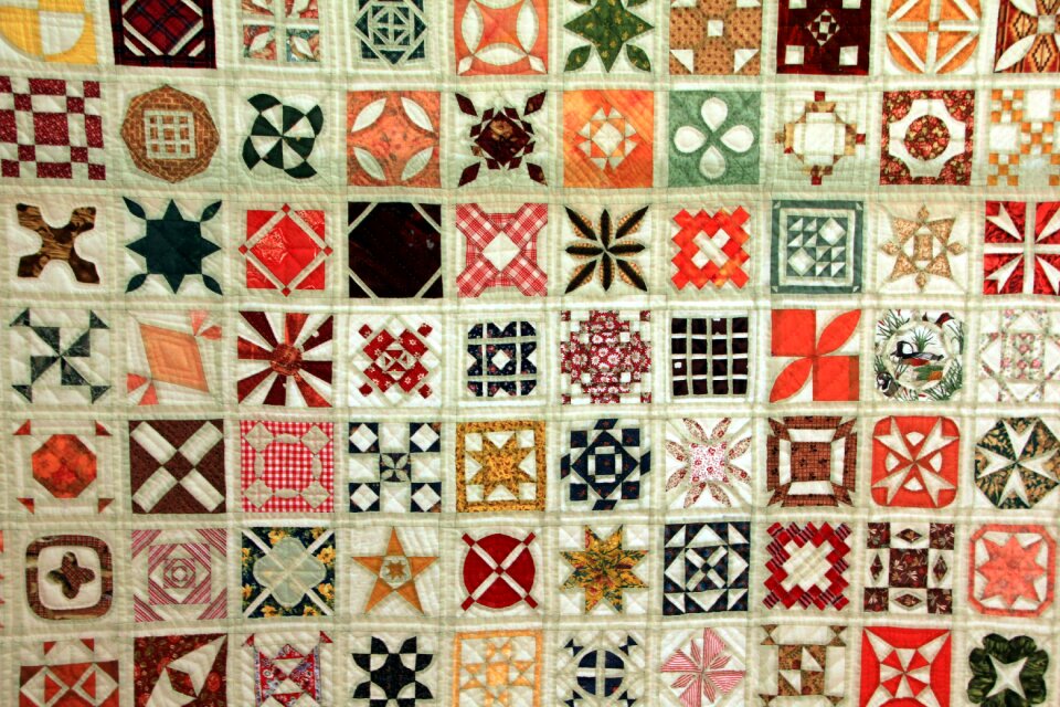 Hand labor sew patchwork