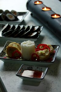 Sushi mat light photo