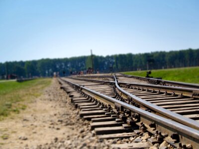 Concentration camp railroad tracks prison
