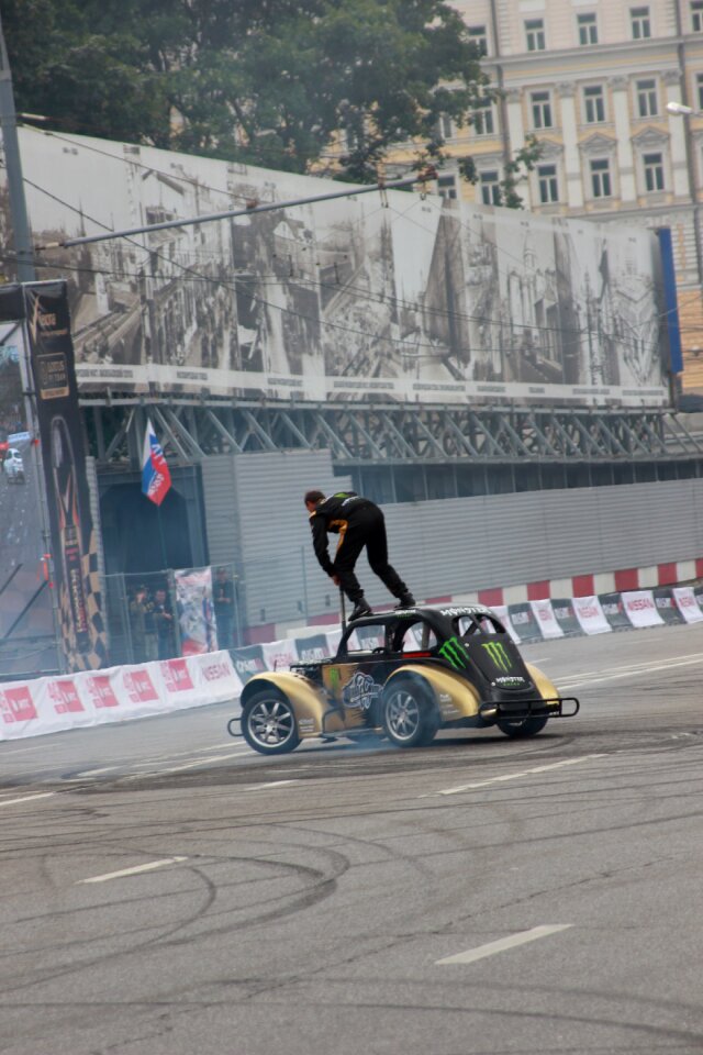Stuntman machine trick