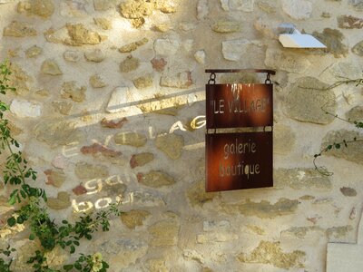 Village facade stones