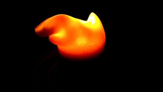 The flame glowing brand