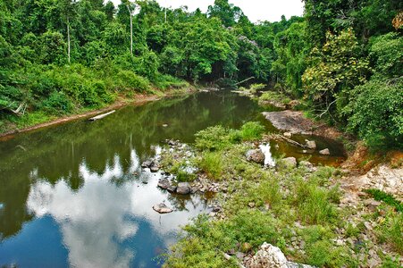 River landscape khao yai thailand