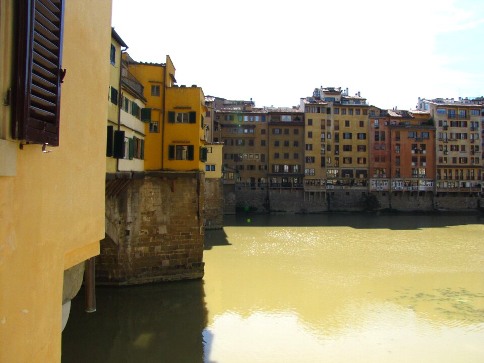 River bridge houses photo