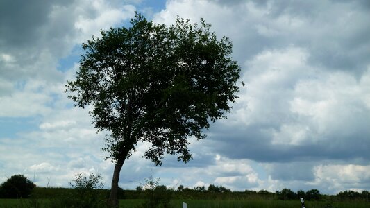 Clouds solitary atmosphere photo