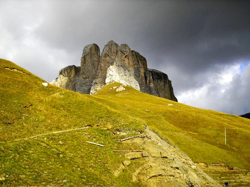Mountains alpine giau pass