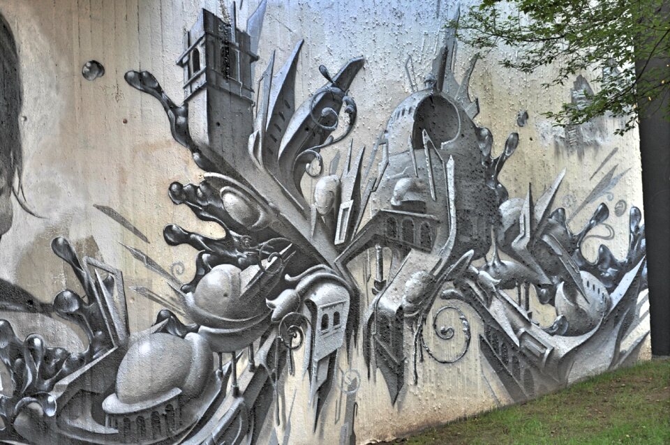 Graffiti art drawing
