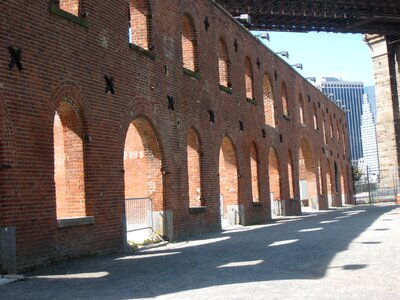 Bricks empty building