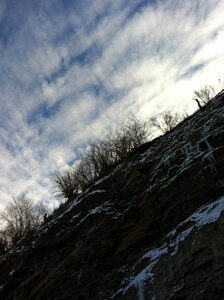 Cliff snow