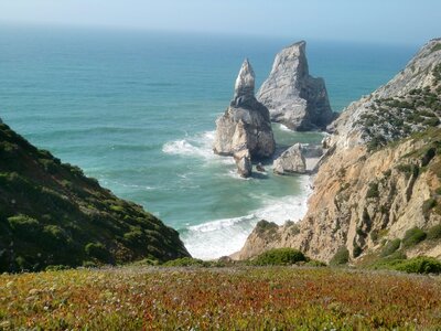 Cliff white cliffs portugal