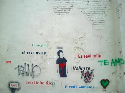 Grunge valentine's day background