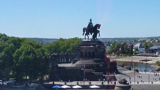 Koblenz german corner monument