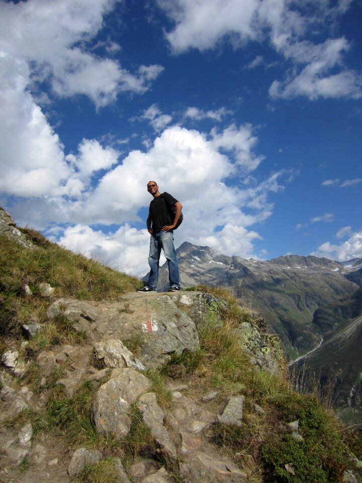 Switzerland sunny white clouds