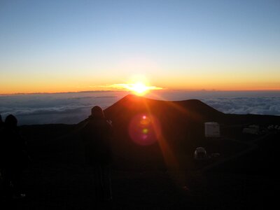 Big iland mauna kea sunset photo