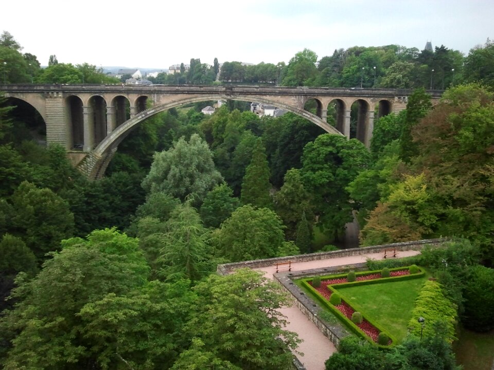 Luxembourg bridge landscape