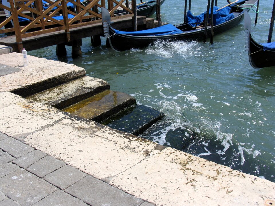 Venice stair water