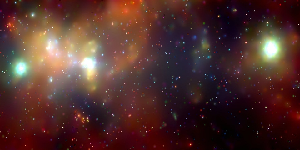 Starry sky space universe