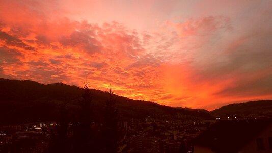 Red glow orange