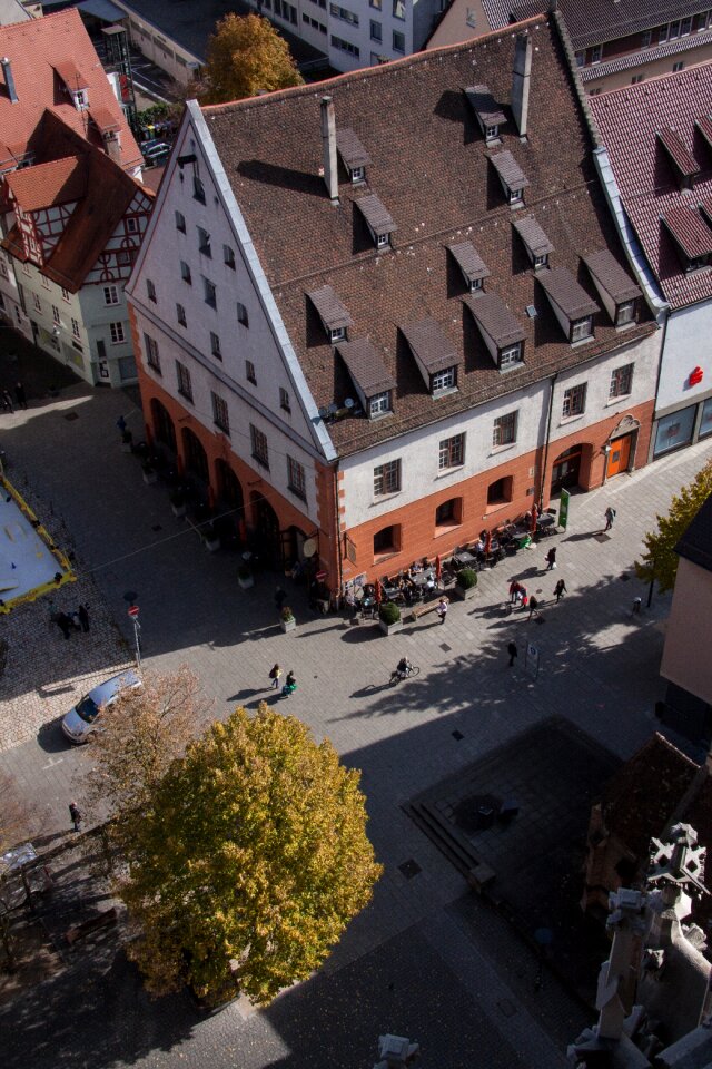 Ulm panoramic view from the cathedral to the south east