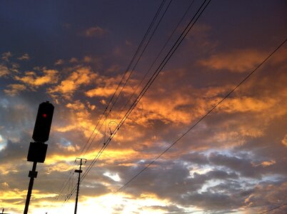 Clouds sky sunset photo