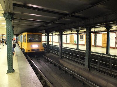 Metro metro station budapest photo