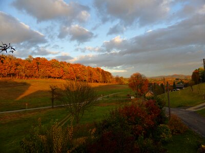 Nature landscape afterglow