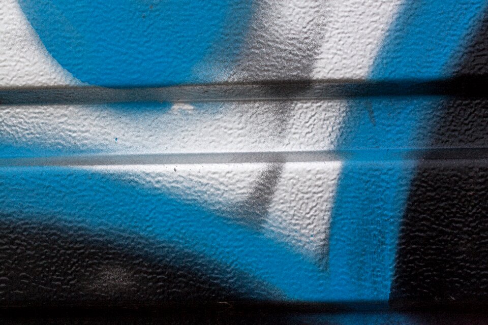 City sheet metal wall facade