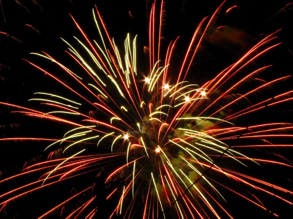 Colorful feast new year's eve