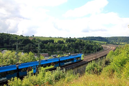 Viaduct train rails photo