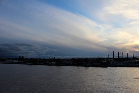 River sky clouds