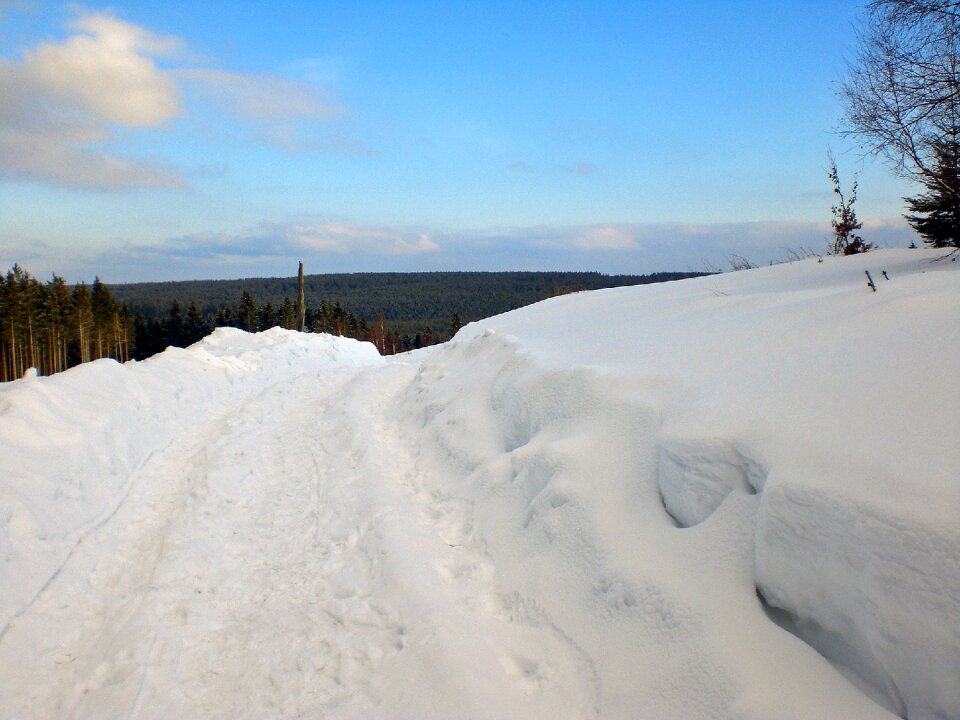 Wintry snow winter magic