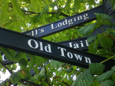 Road signs street names directory