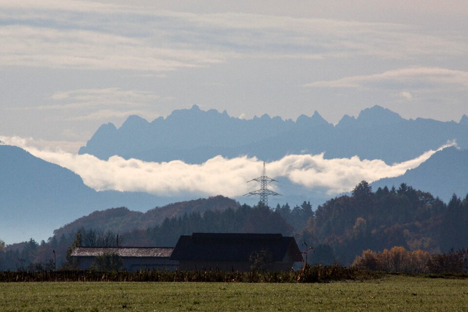 Alpine upper bavaria autumn