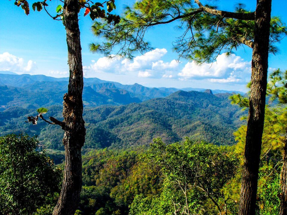 Landscape mountains north thailand