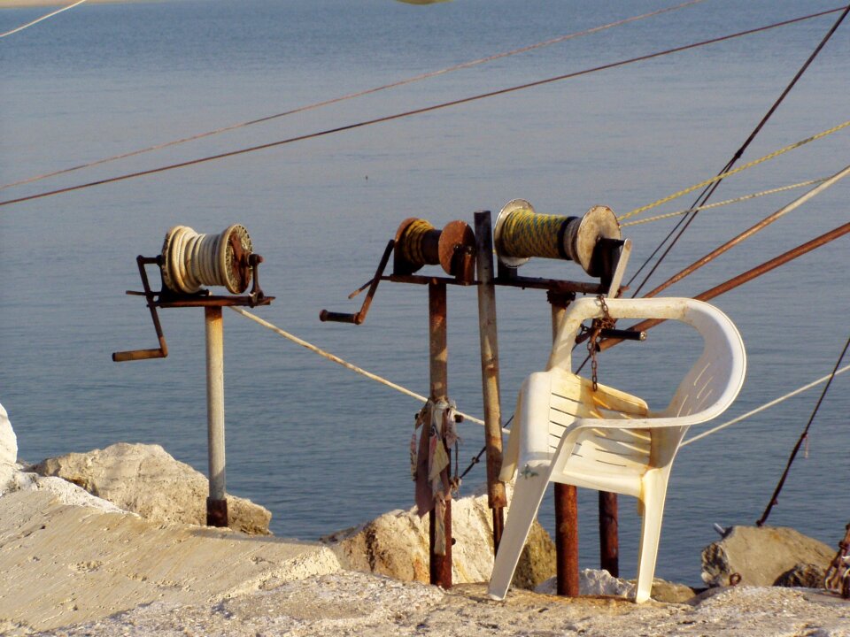 Fishing sea chair photo