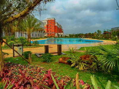 School swimming pool campus photo