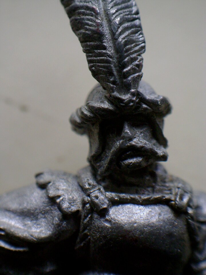 Figure of lead soldier macro