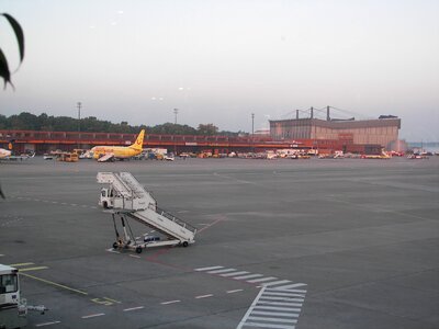 Runway aircraft flying