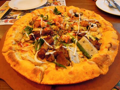 Pizza food dinner menu